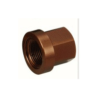 Tuf-Neck Alloy Axle Nut 14mm Brown (each)