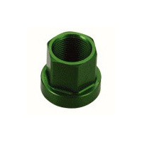 Tuf-Neck Alloy Axle Nut 14mm Green (each)