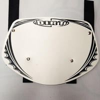 Dirt Design Number Plate Mini (White)