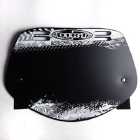 Dirt Design Number Plate Pro-Mid (Black)