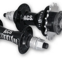 ACS Maindrive Hub F&R Set 28H W/Cogs (Black)