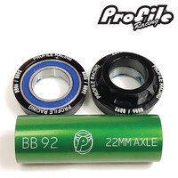 Profile BB92 Bottom Bracket Suit 22mm (Black)