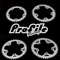 Profile 110 PCD 5 Bolt Chainrings (Silver)