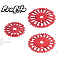Profile Imperial Bolt-Up Sprocket suit 3/32" (Red)