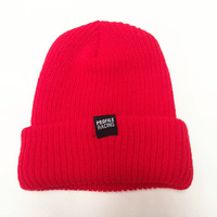 Profile Ribbed Beanie (Bright Red)