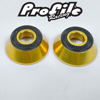 Profile MTB Front Cone Adapter Bolt-Up (Gold) pair