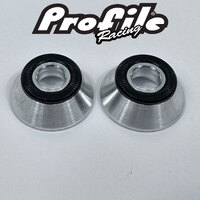 Profile MTB Front Cone Adapter Bolt-Up (Silver) pair