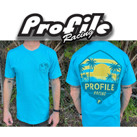 Profile Tee Aqua-Gold (Paradise)