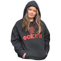 ECIBMX Hoodie Grey-Red (X-Small)