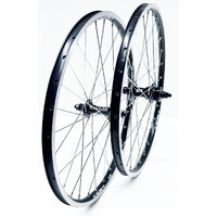 BMX 20 x 1.1/8" Wheel Set: SUN ICI-1 Rims/ACS Maindrive Cass Hubs (Black)