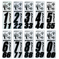 THE Number Kit inc. 3 numbers & 6 stickers (Black)