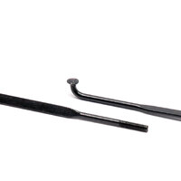 Bladed Flat Stainless Steel Spokes (210mm Black)