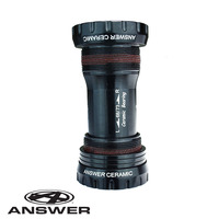 ANSWER Bottom Bracket 68-73mm x 24mm W-Ceramic Bearings (Black)