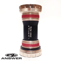 ANSWER Bottom Bracket 68-73mm x 24mm W-Ceramic Bearings (TI-Silver)