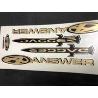 ANSWER Dagger Fork Leg Sticker 20 Expert-Pro (Gold Chrome)