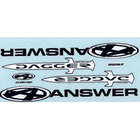 ANSWER Dagger Fork Leg Sticker 24 Expert-Pro (Black)