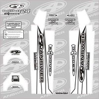 ANSWER Dagger Fork Sticker Wrap 20-Mini (White)