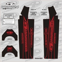 ANSWER Dagger Fork Sticker Wrap 24-Mini (Red)