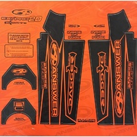 ANSWER Dagger Fork Sticker Wrap 20-Exp.Pro (Flo Orange)