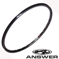 ANSWER (24 x 1-1/8") Mini Rim 28H (All Black)