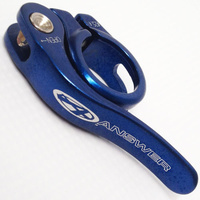 ANSWER Mini 25.4mm Q/R Seat Post Clamp (Blue)