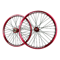 ANSWER 20 x 1.1/8" Pinnacle Wheel Set (Red)