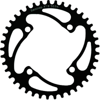 RENNEN 4 Bolt 104-bcd Chainring (Non-Threaded)