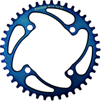 RENNEN 4 Bolt 104 Non-Threaded Chainring (Blue)