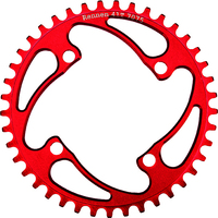 RENNEN 4 Bolt 104 Non-Threaded Chainring (Red)