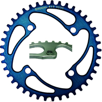 RENNEN 4 Bolt 104-bcd Chainring Threaded (Blue)