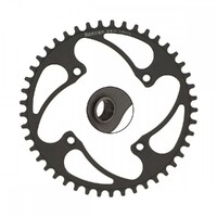 RENNEN 4 Bolt 104 Threaded Chainring (Decimal) (49.2 Black)