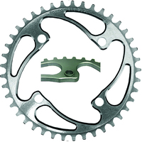 RENNEN 4 Bolt 104 Threaded Chainring (Silver)