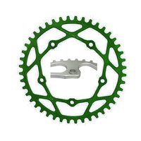 RENNEN 5 Bolt 110 Threaded Chainring (Green)