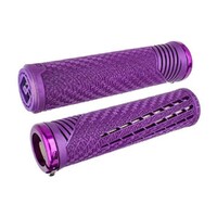 ODI CF Grips Flangeless Lockon (Purple-Purple)