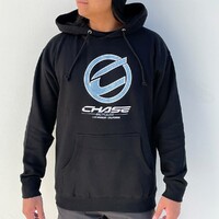 CHASE Round Icon Hoodie Black/Blue (X-Large)