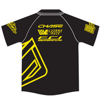 Chase-Lux Polo Shirts Black-Yellow (X-Large)