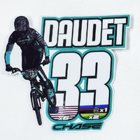CHASE Team Sticker JORIS DAUDET 10cm X 10cm (Each)