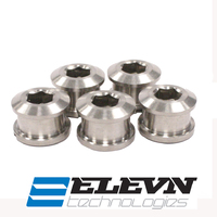 ELEVN Titanium Chain Ring Bolts 6.5mm x 4mm (x5)
