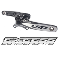 EXCESS LSP Alloy 2 Piece Cranks 4 Bolt Spider (Black)