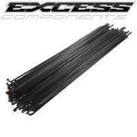 EXCESS Stainless Steel Spokes 80pack 210mm (Black)