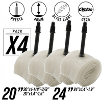 BLUTECH Ultra Light 20 X 1.1/8-3/8 Tube (40mm PV) box of 4