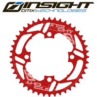 INSIGHT 4 Bolt Chainring 104mm bcd (Red)