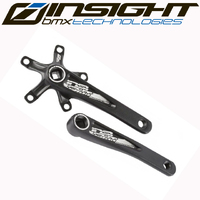 INSIGHT Alloy Cranks Square-Drive 5 Bolt 110bcd (Black)