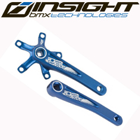INSIGHT Alloy Cranks Square-Drive 5 Bolt 110pcd (Blue)