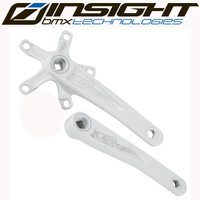 INSIGHT Alloy Cranks Square-Drive 5 Bolt 110bcd (White)