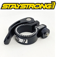 Staystrong Chevron Seat Post Clamp Q/R 25.4mm (Black)