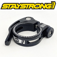 Staystrong Chevron Seat Post Clamp Q/R 31.8mm (Black)