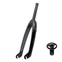 IKON BMX Carbon Fibre Fork 20" Mini-Junior 1" (Black-Grey)