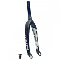 IKON BMX Carbon Fiber Fork 20" 20mm (Black-Holographic) Tapered