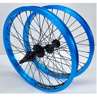 Garage Sale-BMX 20" Rear Wheel Set Alienation Rims & Hubs LHD (Blue)